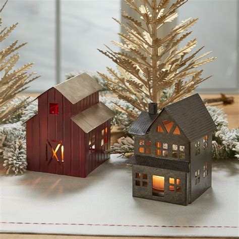 Park Designs Metal Barn Tealight Holder 